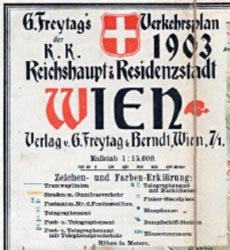 Stadtplan von Wien aus 1903
